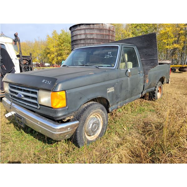 1987 Ford F250 truck, 6 cyl. Auto, keys stolen, SN. 2FTEP25Y5HCA87123