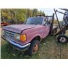 Image 1 : 1989 Ford F350 4x4, dual wheels, 460 V8 c/w 5 spd trans, PTO & hoist under deck, SN. 2FDKF38G1KCA651