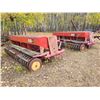 Image 1 : Set of Massey 63, 12 ft press drills, double disc, last used to seed canola & alfalfa c/w dual hitch