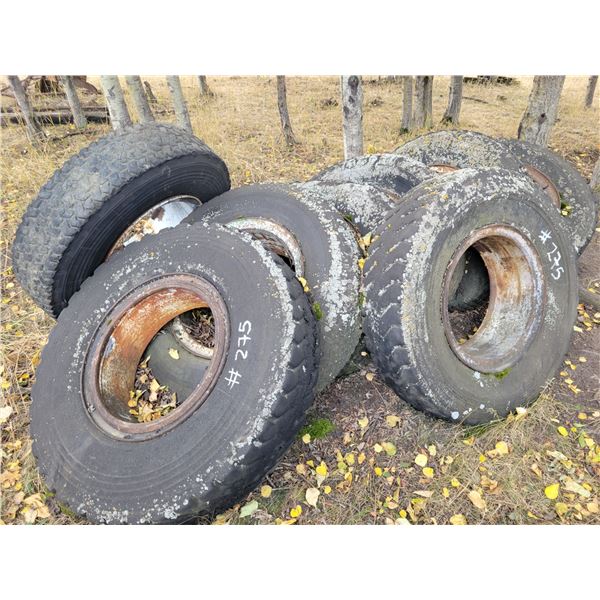 Approx. 9- 20-inch tires & rims