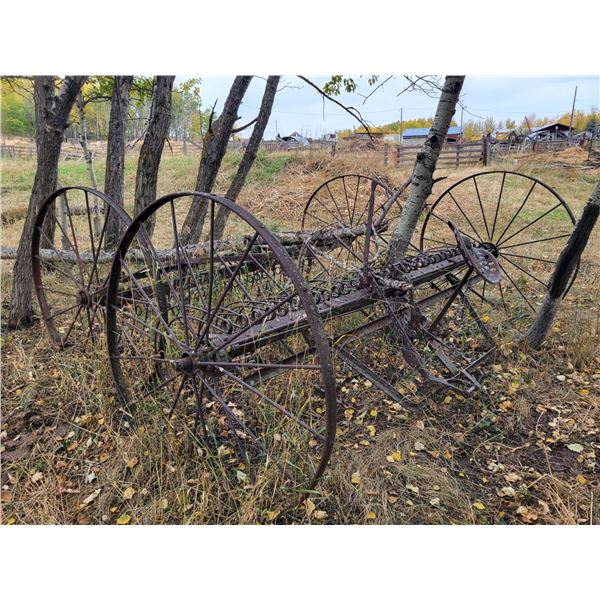 Pair of horse dump rakes