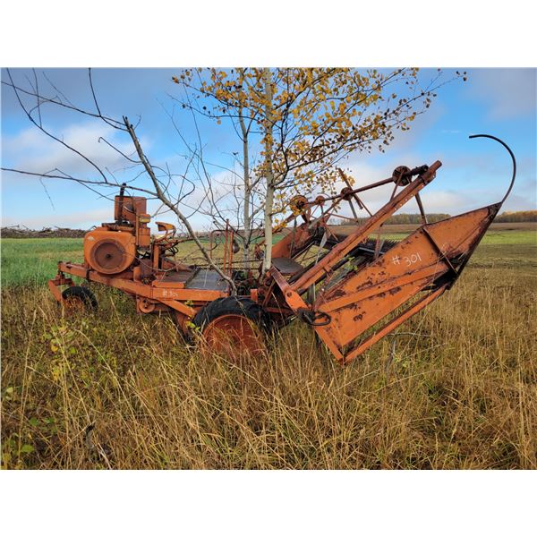 CCIL approx. 18 ft swather, VG4D Wisconsin engine, logging chain not included, sold for parts