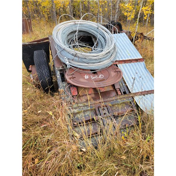 Pay master single axle jeep c/w power line, 10.00x20 rubber