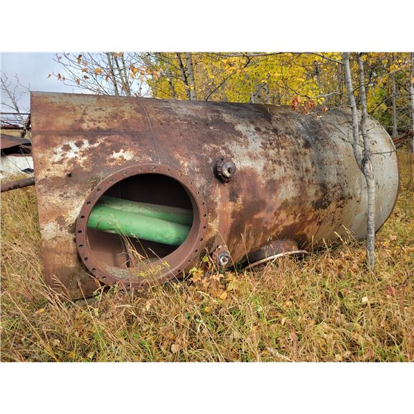 Steel tank, approx. 6 ft dia. x 12 ft