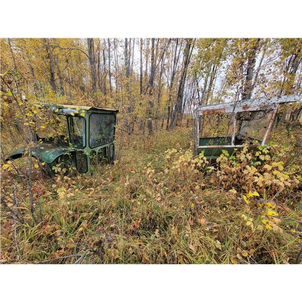 1- Tractor cab c/w fenders for JD 4020 & 1- Tractor cab