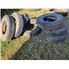 Image 1 : 8- Used tires, 10.00 x 20, tube type c/w tubes