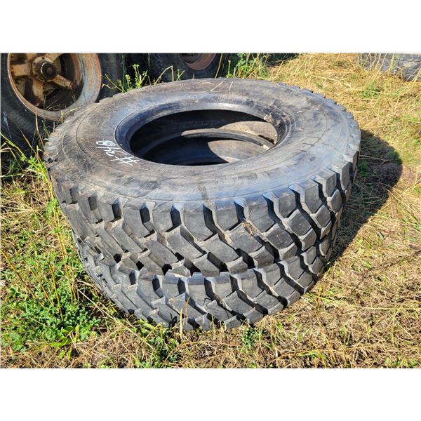2- Sumitomo 12Rx22.5 grip tires, like new