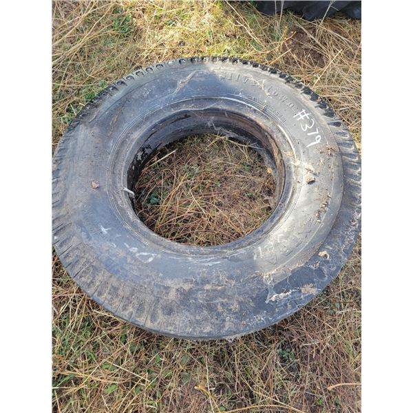 11.00x22 tube type truck tire, used, good condition