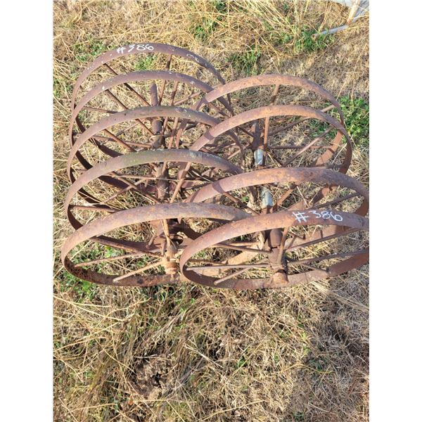 Qty of spoke steel wheels