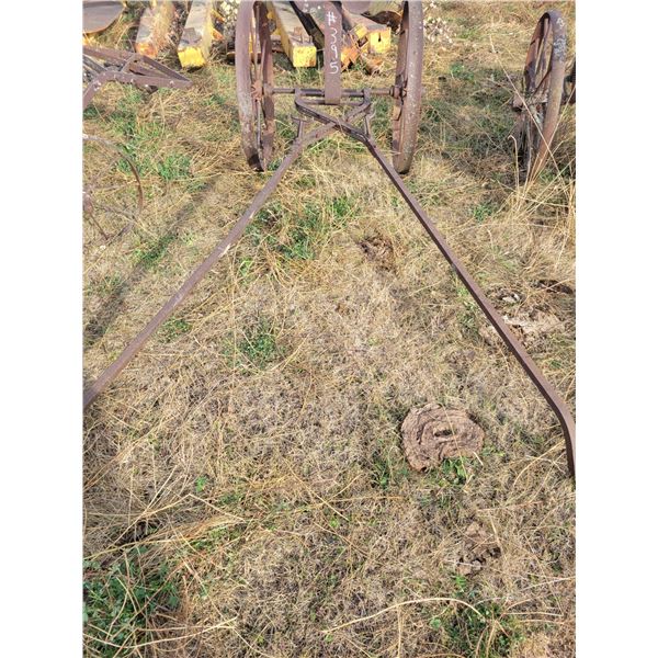 Horse-drawn JD harrow cart