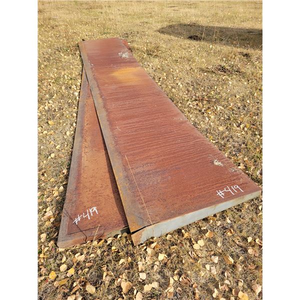 Approx. 16 ft x 3 ft heavy sheet metal panels