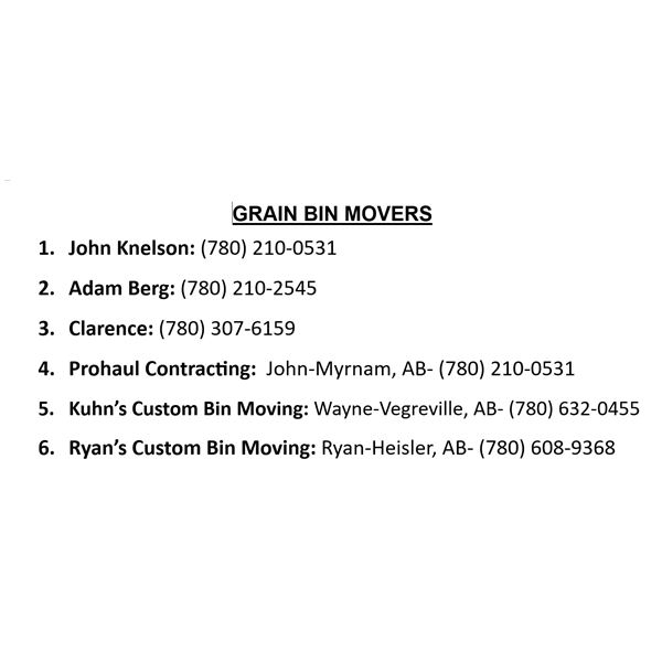 GRAIN BIN MOVERS
