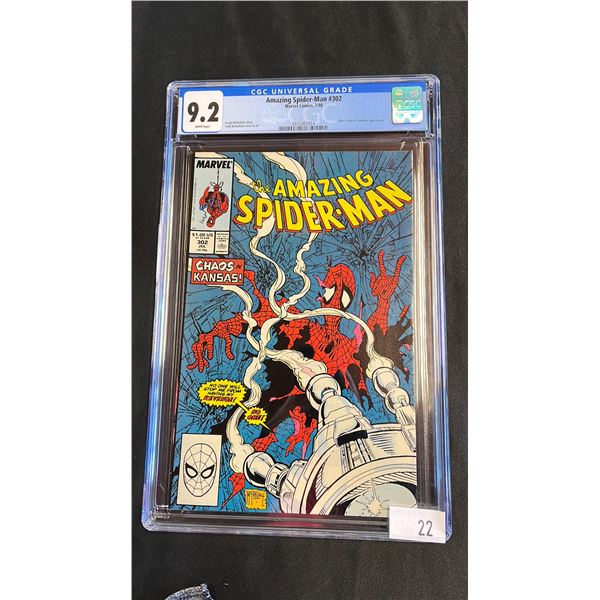 CGC 9.2 MARVEL THE AMAZING SPIDER-MAN #302 COMIC BOOK