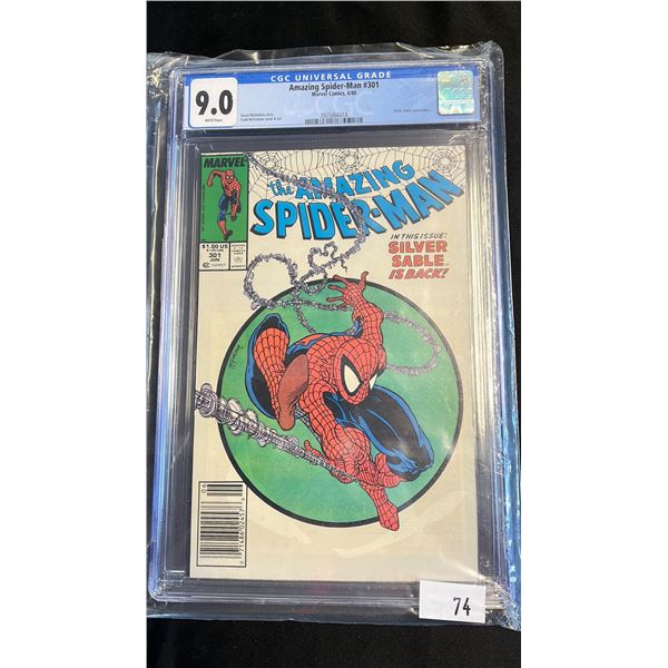 CGC 9.0 MARVEL THE AMAZING SPIDER-MAN #301 COMIC BOOK