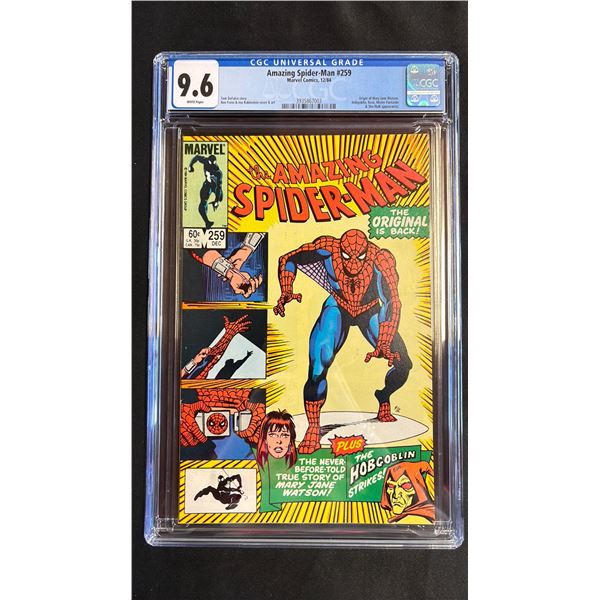 CGC 9.6 MARVEL THE AMAZING SPIDER-MAN #259 COMIC BOOK