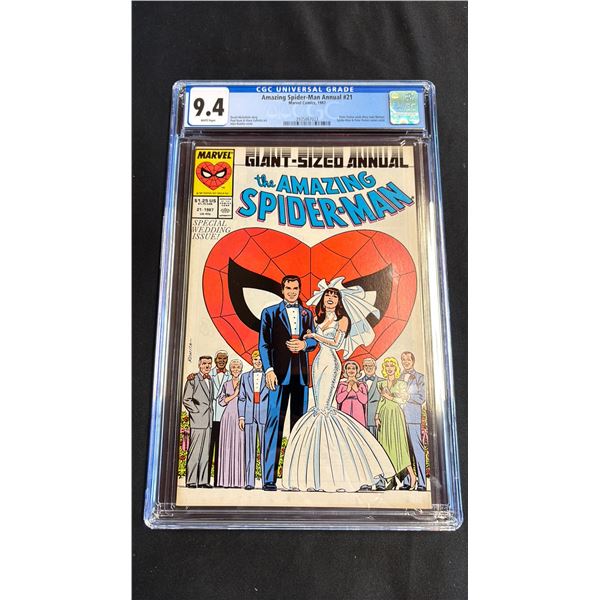 CGC 9.4 MARVEL THE AMAZING SPIDER-MAN ANNUAL #21 COMIC BOOK