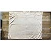 Image 2 : CASE OF 20 CREAM FLANNEL BLANKETS (120CM X 150CM)