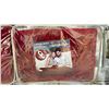 Image 2 : (2) RED FLEECE LINED HEATED BLANKETS WITH 3 HEATING LEVELS