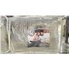Image 2 : (2) GREY FLEECE LINED HEATED BLANKETS WITH 3 HEATING LEVELS