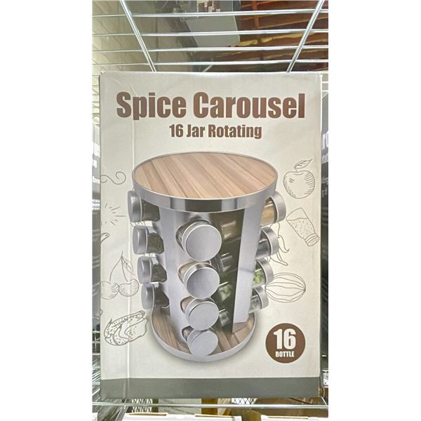16 BOTTLE ROTATING SPICE CAROUSEL