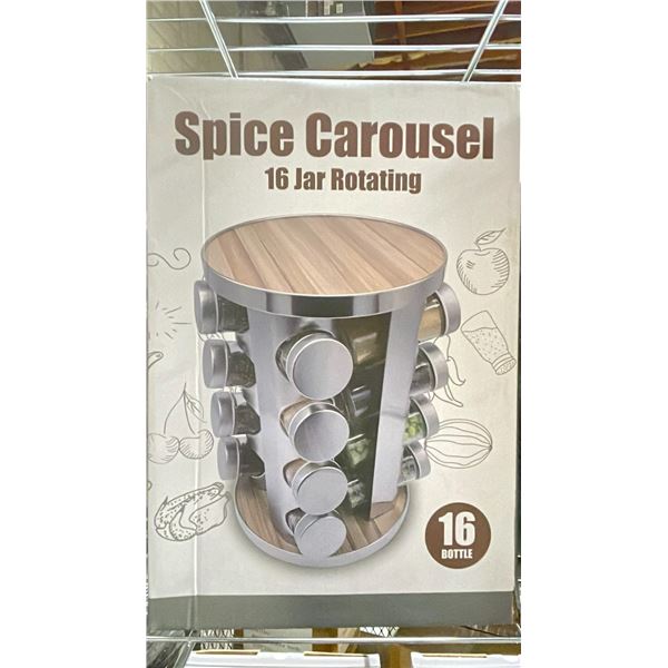 16 BOTTLE ROTATING SPICE CAROUSEL