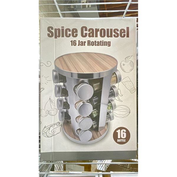 16 BOTTLE ROTATING SPICE CAROUSEL