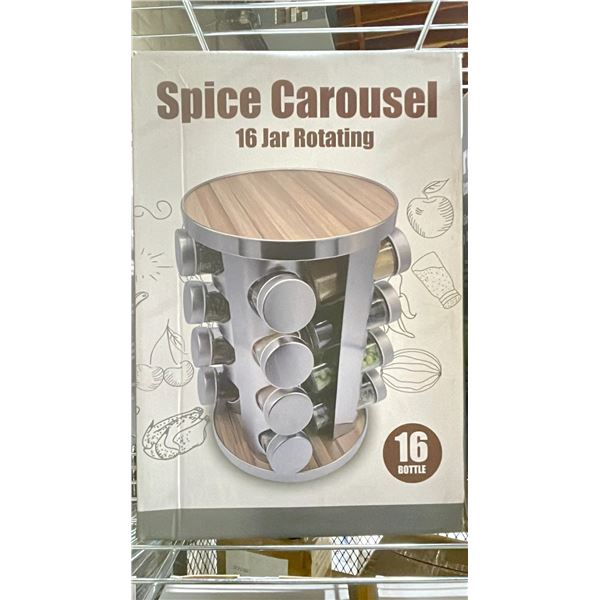 16 BOTTLE ROTATING SPICE CAROUSEL