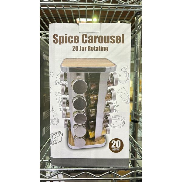 16 BOTTLE ROTATING SPICE CAROUSEL