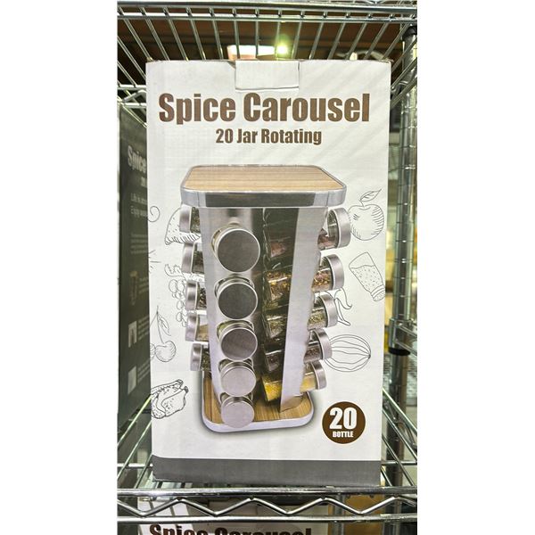 16 BOTTLE ROTATING SPICE CAROUSEL
