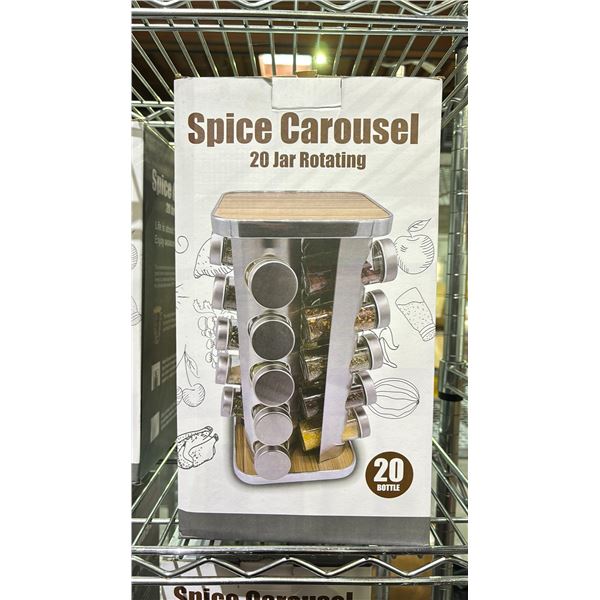 16 BOTTLE ROTATING SPICE CAROUSEL