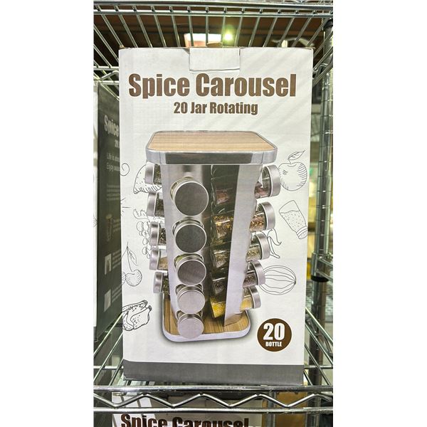 16 BOTTLE ROTATING SPICE CAROUSEL