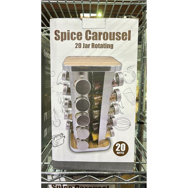 16 BOTTLE ROTATING SPICE CAROUSEL