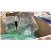 Image 3 : 3 BOXES OF KID'S CRAFT SUPPLIES, GLASS JARS, TOY BARN WITH ANIMALS & MORE