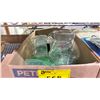 Image 4 : 3 BOXES OF KID'S CRAFT SUPPLIES, GLASS JARS, TOY BARN WITH ANIMALS & MORE