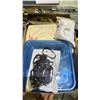 Image 5 : 3 BOXES OF KID'S CRAFT SUPPLIES, GLASS JARS, TOY BARN WITH ANIMALS & MORE