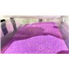 Image 2 : 4 SMALL PLASTIC BINS OF FINE PURPLE SAND