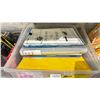 Image 3 : 3 PLASTIC BINS OF OFFICE SUPPLIES, FELT BOARD STORY SUPPLIES & MORE