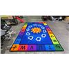 Image 1 : COLOURFUL 140CM X 99CM COUNTING AND ALPHABET AREA CARPET