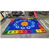 Image 2 : COLOURFUL 140CM X 99CM COUNTING AND ALPHABET AREA CARPET