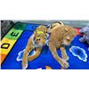 Image 1 : APPROXIMATELY 52" LONG MELISSA & DOUG  PLUSH LION & TIGER