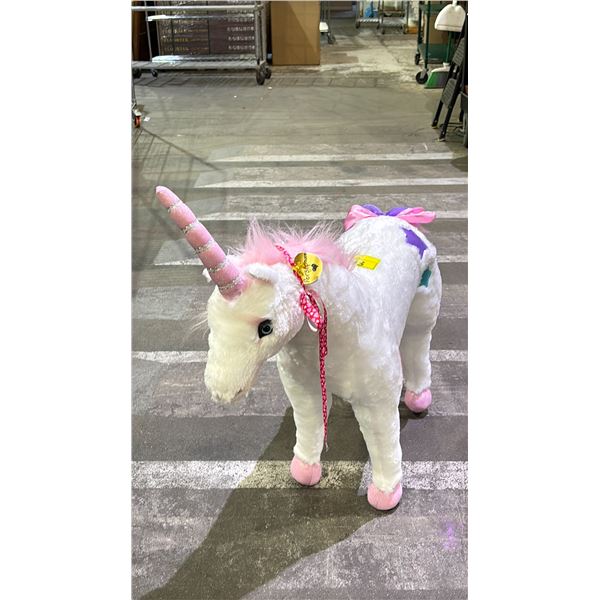 APPROXIMATELY 32 T X 32 L PLUSH UNICORN