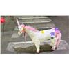 Image 2 : APPROXIMATELY 32"T X 32"L PLUSH UNICORN