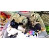 Image 2 : 4 TOTES OF ASSORTED PLUSH TOYS, CHILDREN'S BOOKS, SENSORY TOYS & CHRISTMAS DECORATIONS