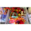 Image 4 : 4 TOTES OF ASSORTED PLUSH TOYS, CHILDREN'S BOOKS, SENSORY TOYS & CHRISTMAS DECORATIONS