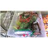 Image 6 : 4 TOTES OF ASSORTED PLUSH TOYS, CHILDREN'S BOOKS, SENSORY TOYS & CHRISTMAS DECORATIONS