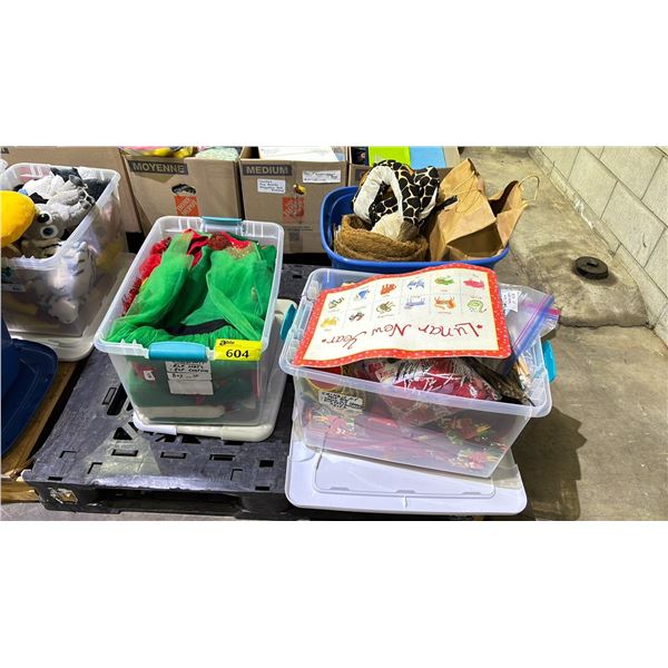 PALLET OF ASSORTED CHILDREN'S MULTICULTURAL & SEASONAL COSTUME & PROP PIECES