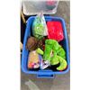 Image 3 : MELISSA & DOUG KIDS PUPPET THEATRE & 2 TOTES OF ASSORTED HAND PUPPETS