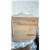 Image 2 : BOX OF 2 KD FURNITURE LIGHT BLUE SIDE CHAIRS WITH GOLD FINISH LEGS - C1-MM001S - B