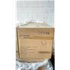 Image 2 : BOX OF 2 KD FURNITURE LIGHT BLUE SIDE CHAIRS WITH GOLD FINISH LEGS - C1-MM001S - B