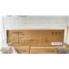 Image 2 : BOX OF 6 KD FURNITURE BROWN FABRIC DINING CHAIRS WITH BLACK LEGS - C1MM011S - O